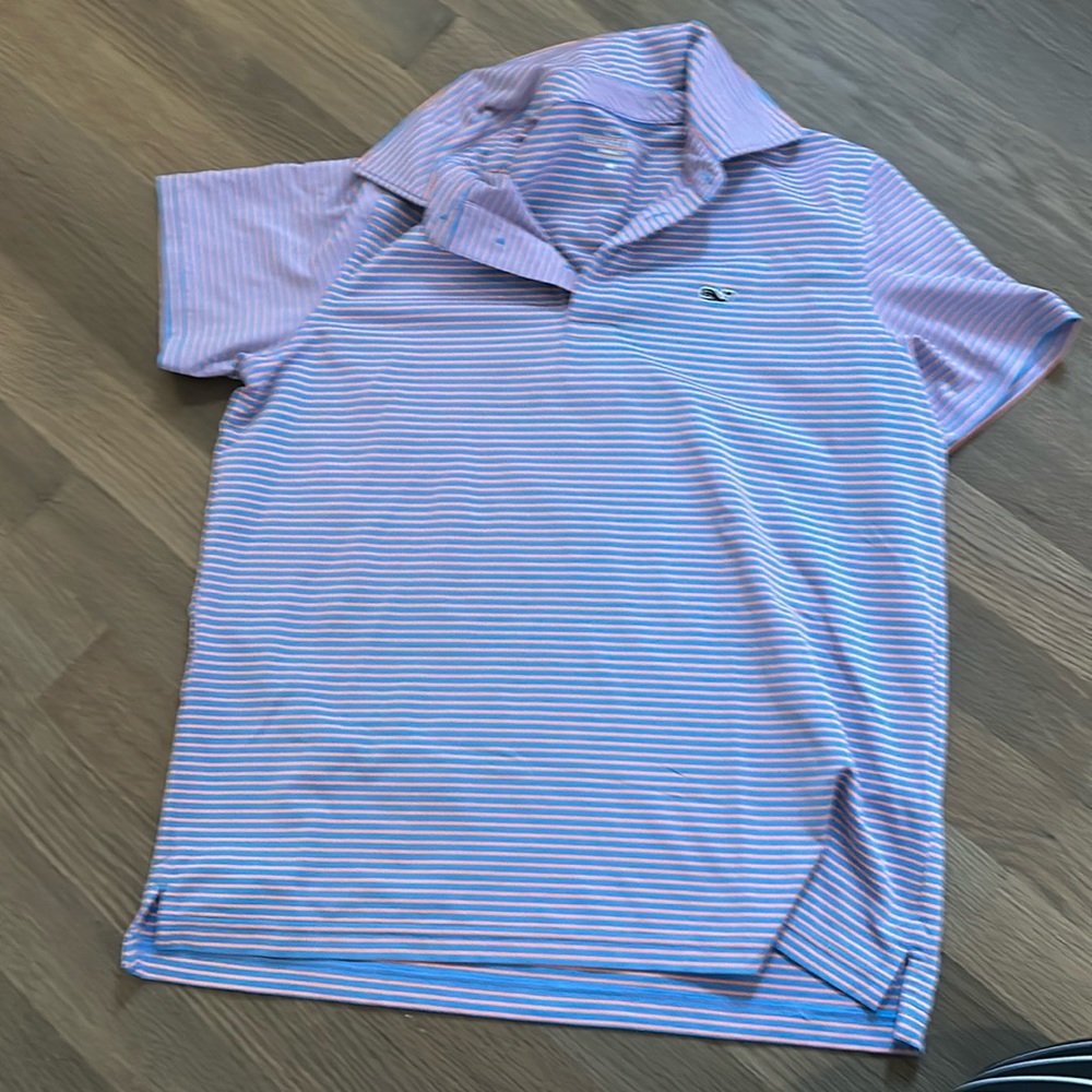 Boys vineyard vines Sankaty performance shirt. Size M 12-14.